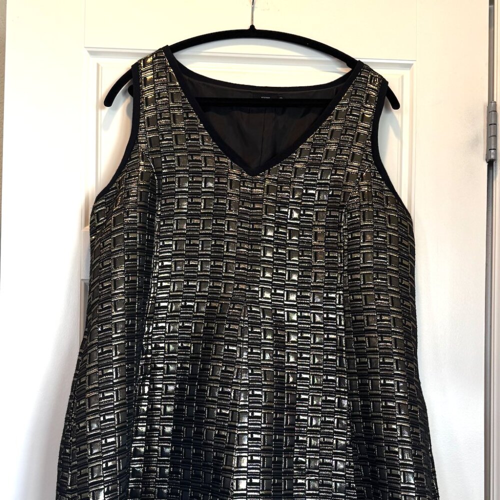 Kate Spade Saturday Gold Metallic Cocktail Dress